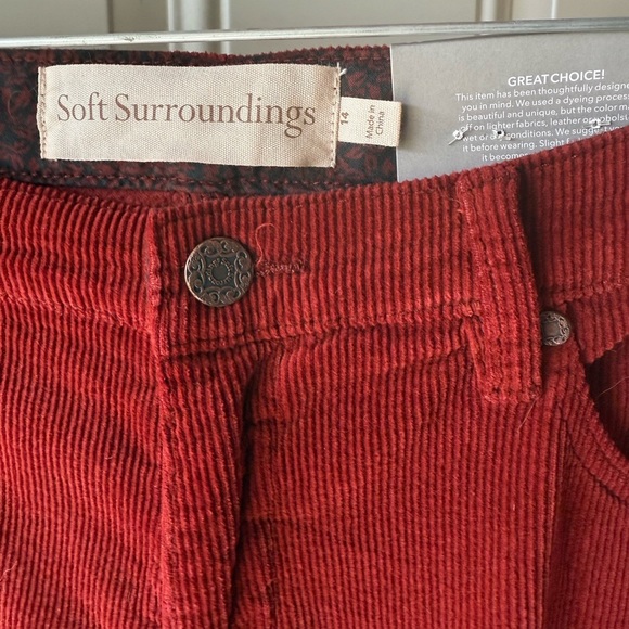 Soft Surroundings Straight Leg Corduroy Pants - Picture 4 of 9